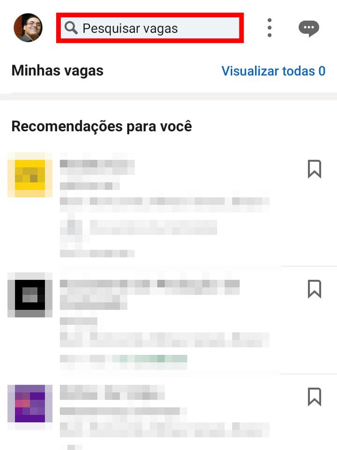 Como usar o LinkedIn para procurar vagas pelo celular - 5