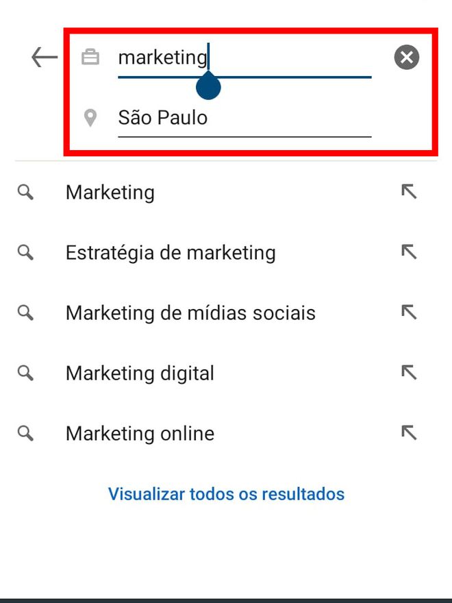 Como usar o LinkedIn para procurar vagas pelo celular - 6