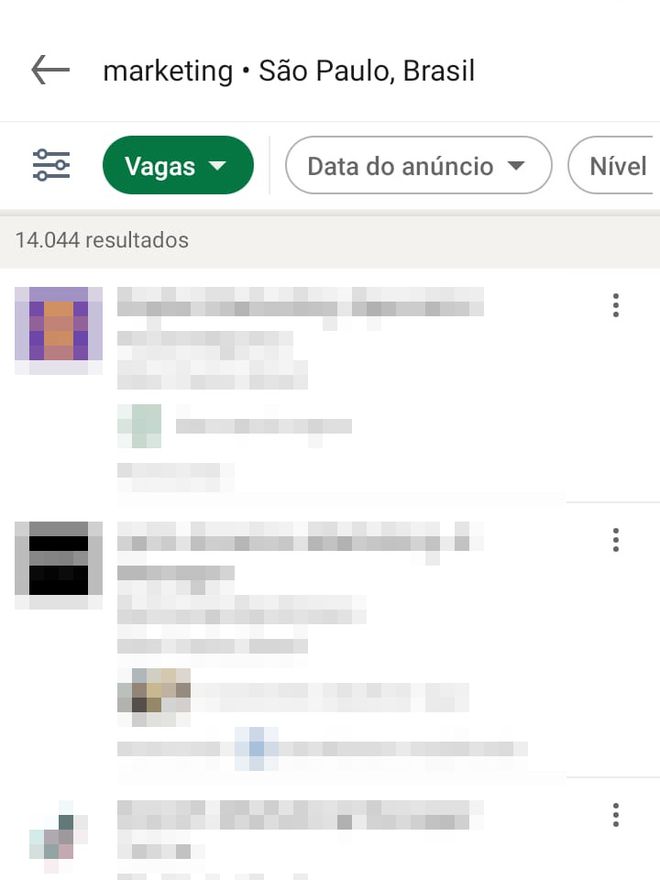 Como usar o LinkedIn para procurar vagas pelo celular - 7