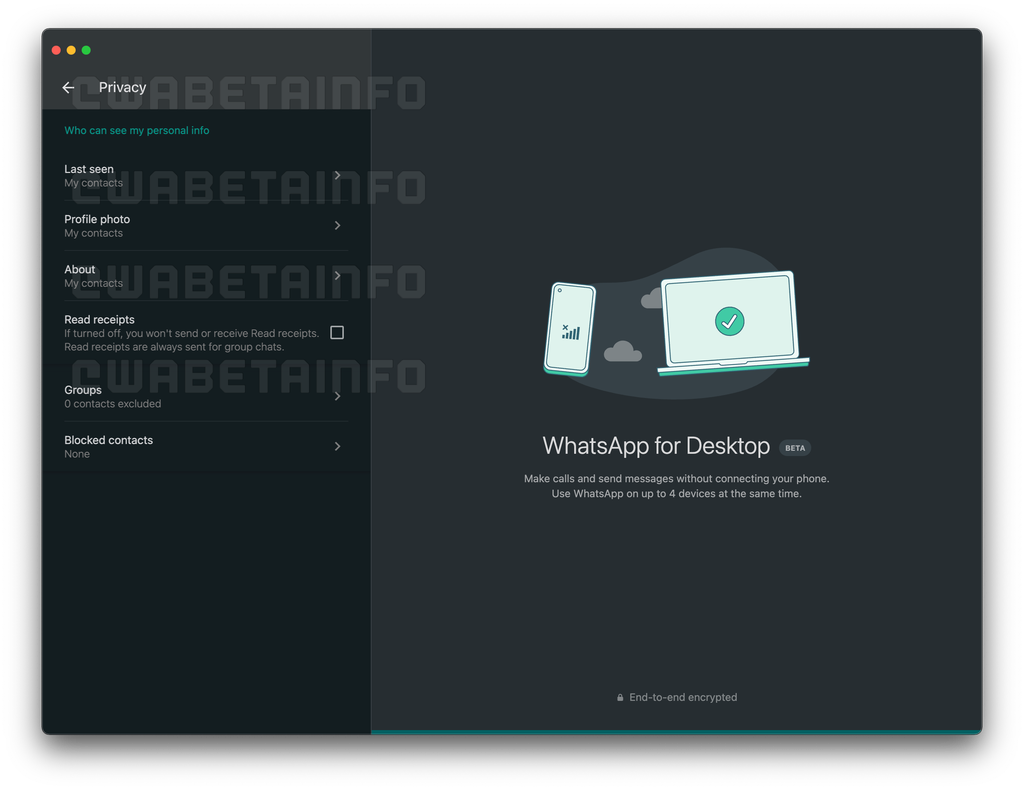 WhatsApp para Desktop finalmente vai ganhar ajustes básicos de privacidade - 2