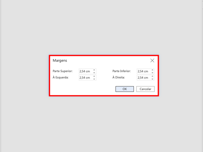 Como inserir e configurar margens no Word - 4