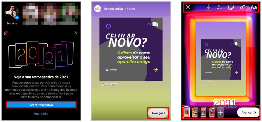 Como fazer a retrospectiva Instagram de seus Stories - 2