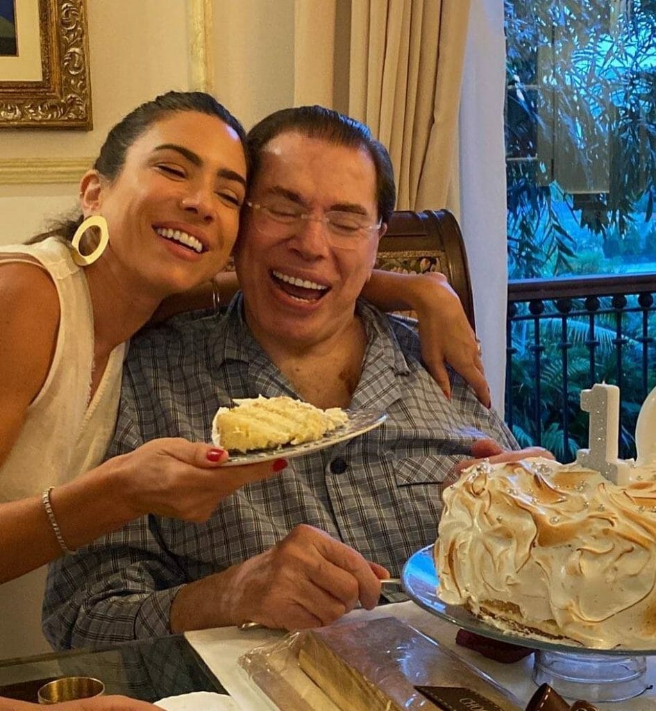 Patrícia Abravanel e Silvio Santos