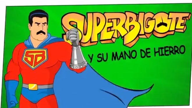 Em desenho em emissora estatal, Maduro vira “Super Bigode” e derrota os EUA