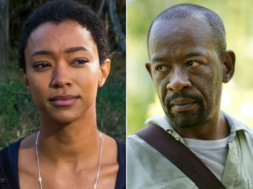 Sonequa Martin-Green e Morgan Jones em The Walking Dead