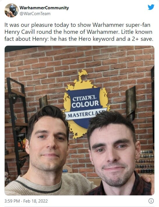 Mundo Positivo » Henry Cavill Choca Funcionários De Warhammer World Com ...