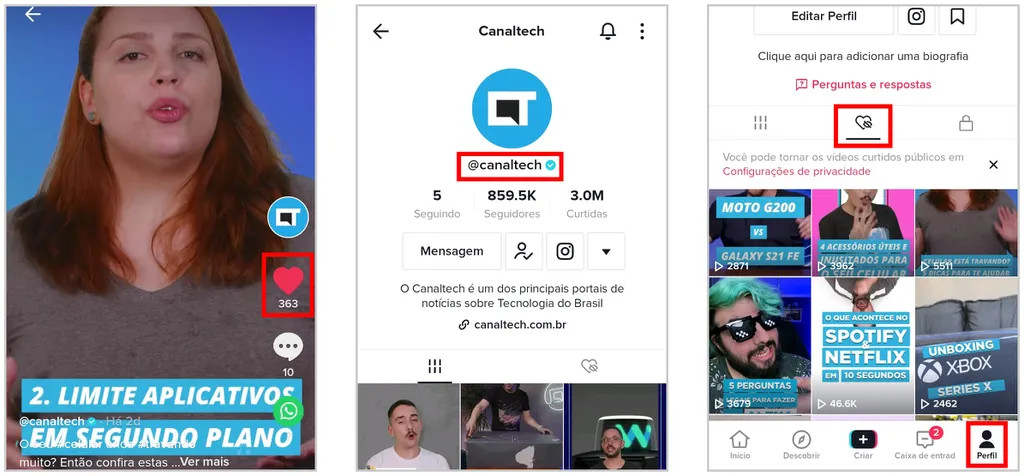 Onde fica a lixeira do TikTok? - 4