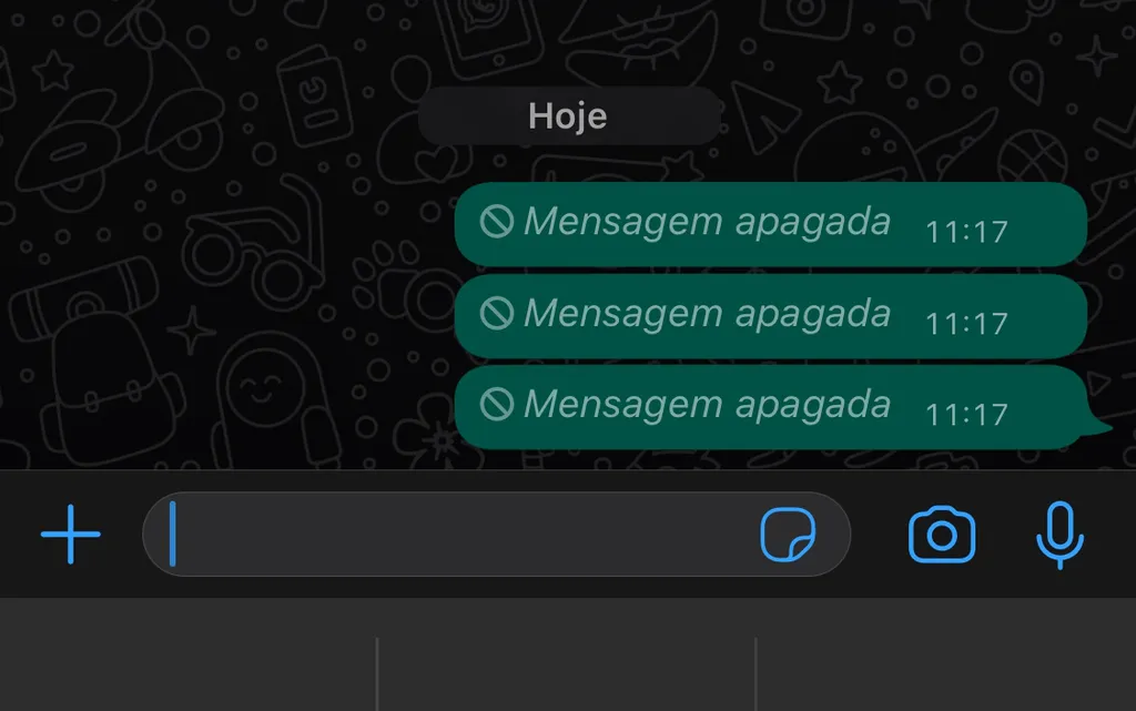 Como apagar mensagem no WhatsApp para todos - 2