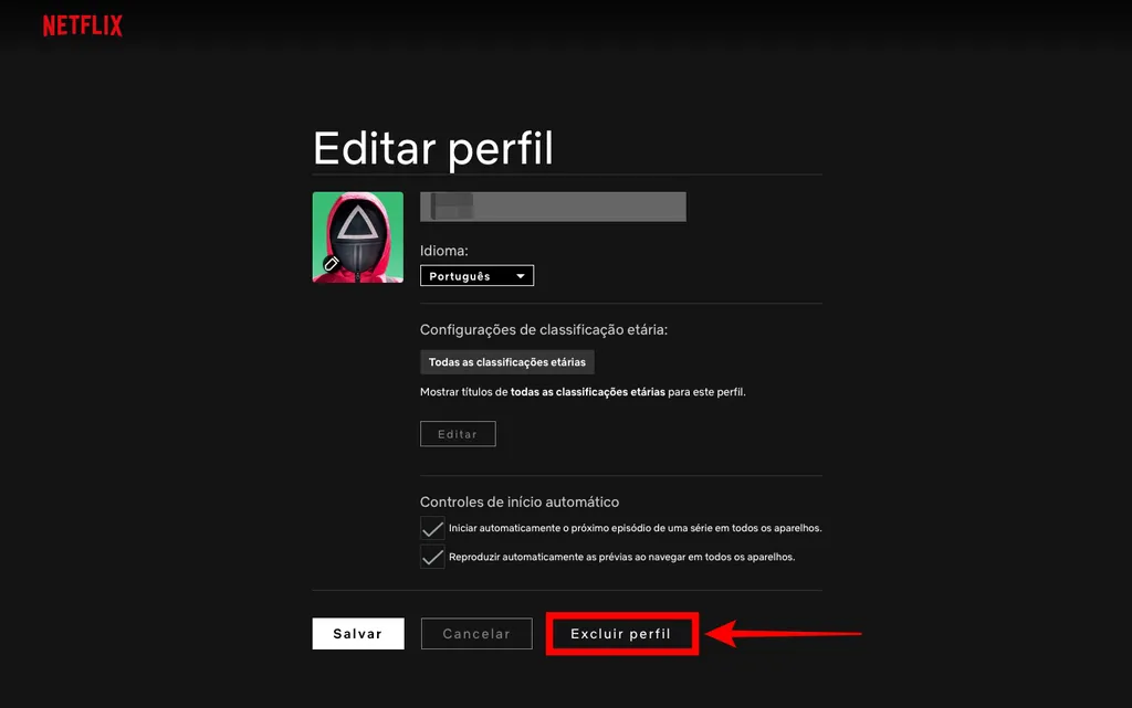 Como excluir um perfil da sua conta Netflix - 2