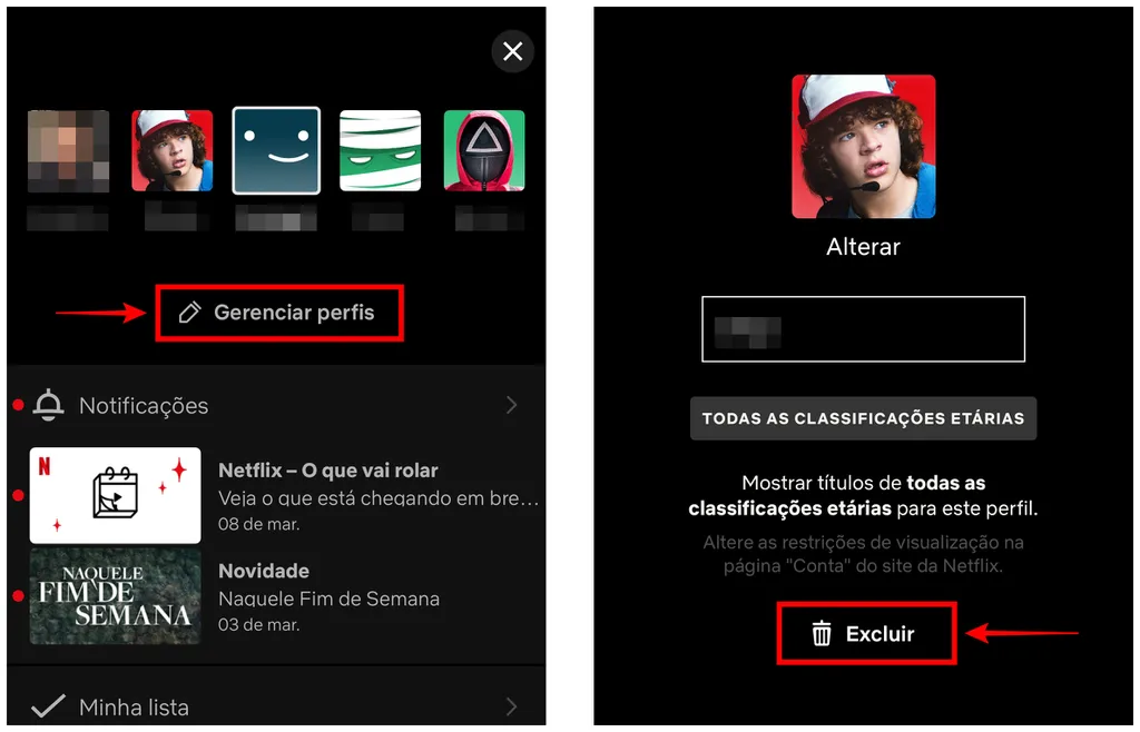 Como excluir um perfil da sua conta Netflix - 3