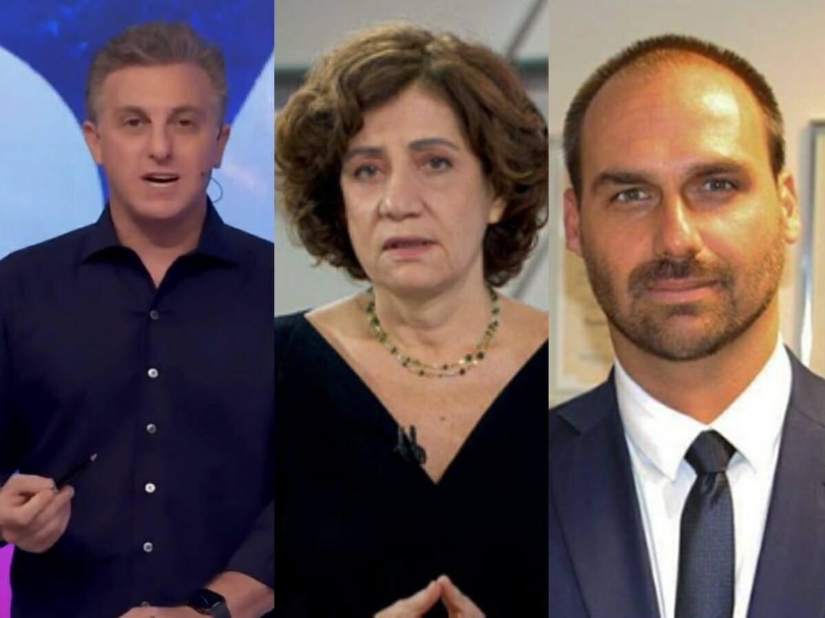 Luciano Huck alfineta Eduardo Bolsonaro ao falar de Miriam Leitão no Domingão: “Covardemente atacada” - 1