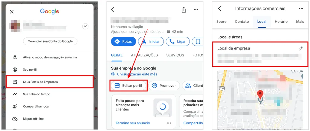 Como alterar endereço no Google Meu Negócio | Perfil da Empresa - 4