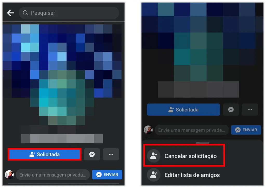Como cancelar solicitação de amizade no Facebook - 2
