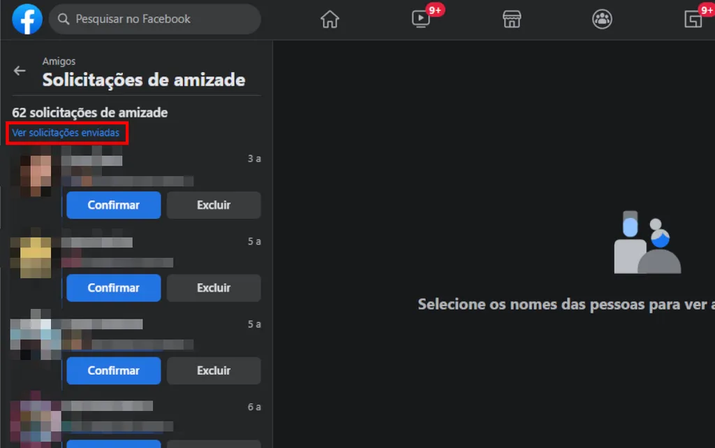 Como cancelar solicitação de amizade no Facebook - 3