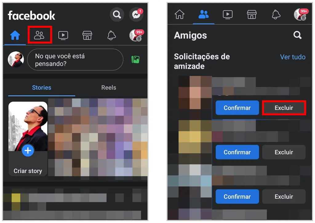 Como cancelar solicitação de amizade no Facebook - 5