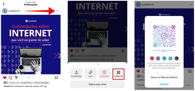 Como fazer QR Code de post ou Reels do Instagram - 2