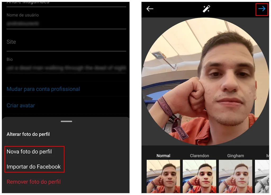 Como mudar a foto do perfil do Instagram - 3