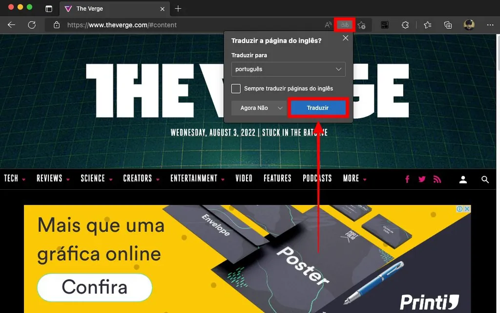 Como traduzir uma página na internet em qualquer navegador - 4