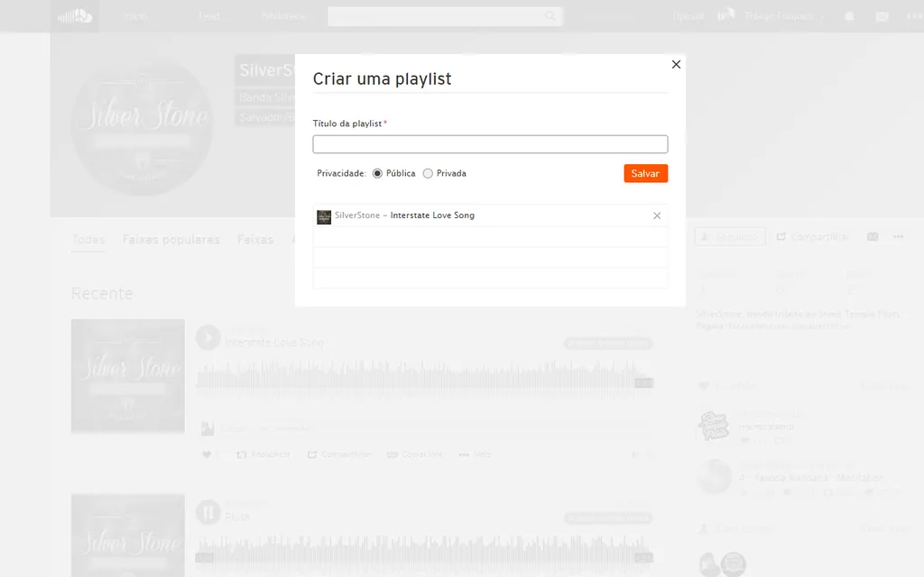 Como criar playlists no SoundCloud - 2