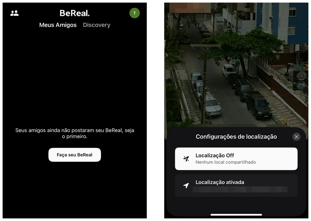 Como desativar sua localização no BeReal - 3