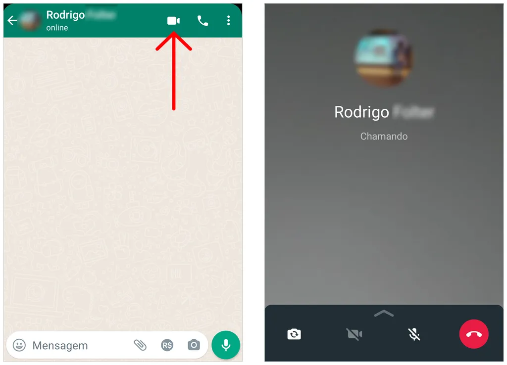 Como fazer chamada de vídeo no WhatsApp - 2