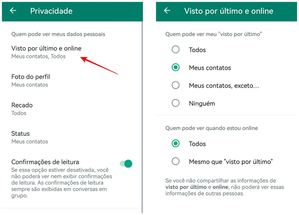 Como ficar invisível no WhatsApp sem precisar usar apps - 2