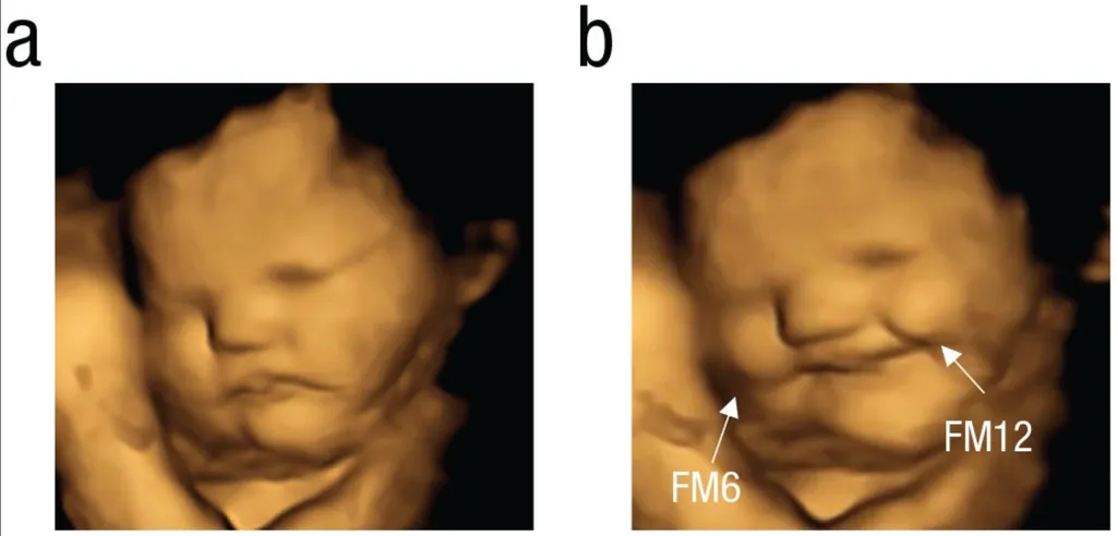 Bebê mostrando cara de felicidade após sua mãe ingerir uma cápsula com cenoura (Imagem: Ustun/Durham University)