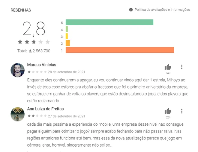 Play Store vai atrasar publicação de avaliações de apps para evitar manipulação - 2