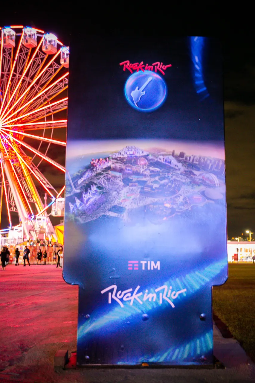 Antenas de 5G da TIM no Rock in Rio / Divulgação TIM/Sandra Guedes