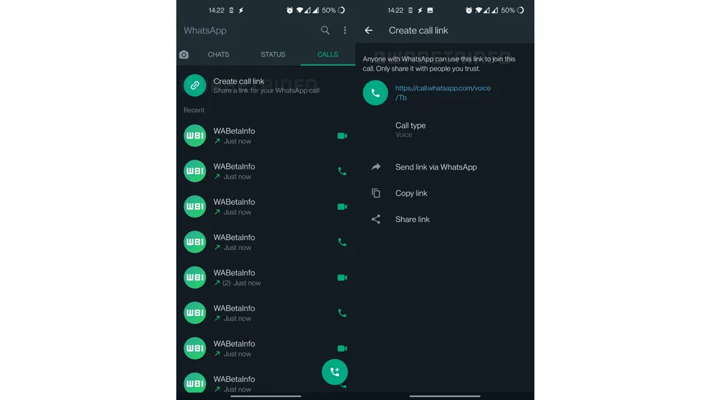 WhatsApp começa a liberar criação de links para chamadas de voz e vídeo - 2