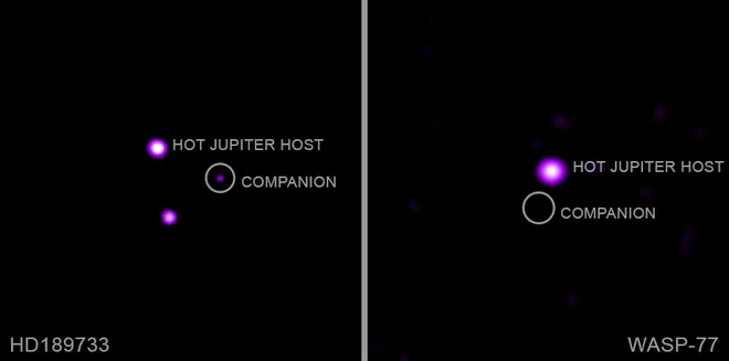 Exoplanetas gigantes gasosos e quentes podem 