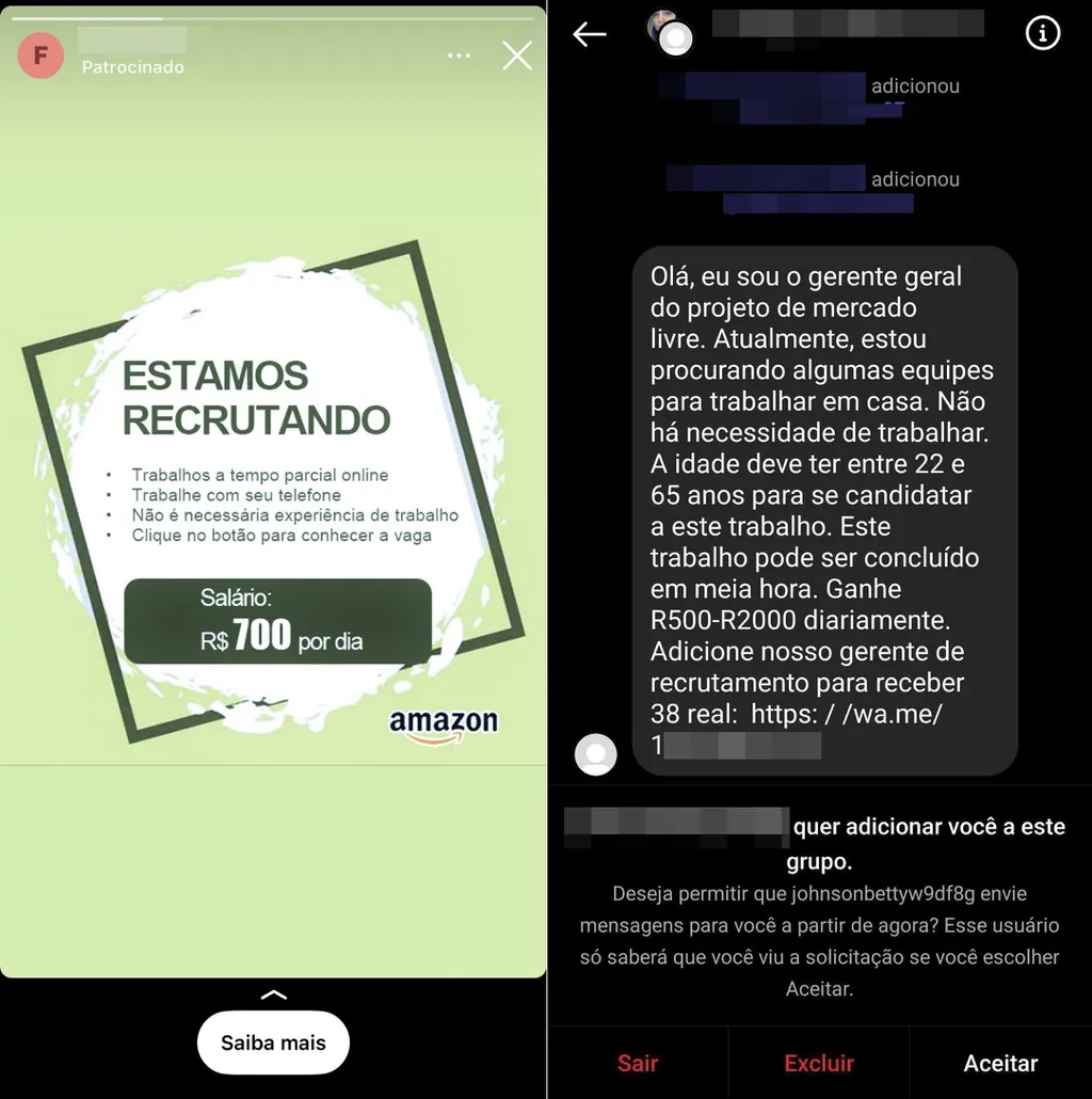 Golpe da vaga de emprego | Criminosos agora usam Instagram para abordar vítimas - 2