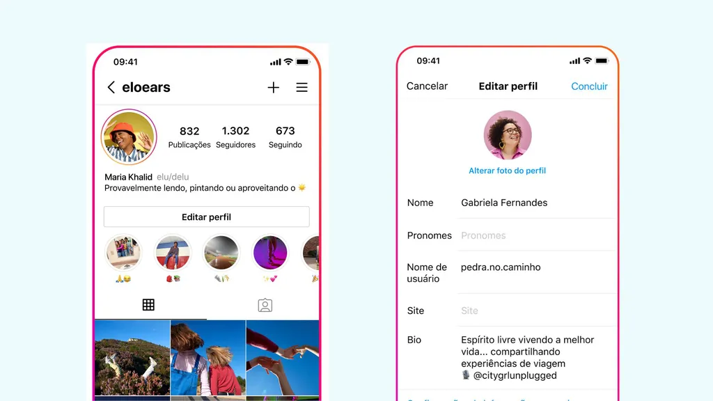 Instagram expande uso de pronomes em perfis para o Brasil - 2