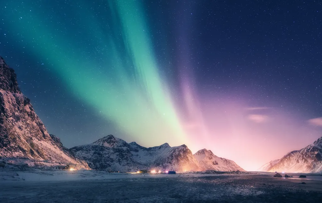 É na ionosfera que se dá a formação de auroras (Imagem: den-belitsky/Envato)