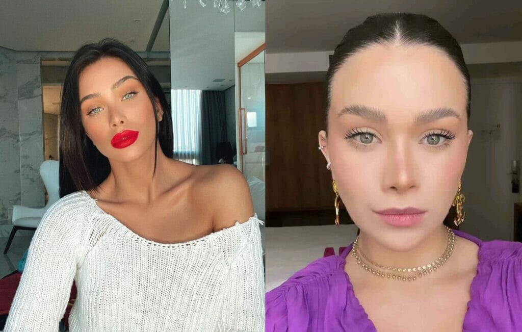 Flávia Pavanelli antes e depois