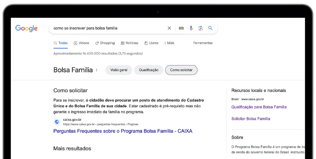 Busca do Google facilita acesso a informações de Bolsa Família e postos de saúde - 2