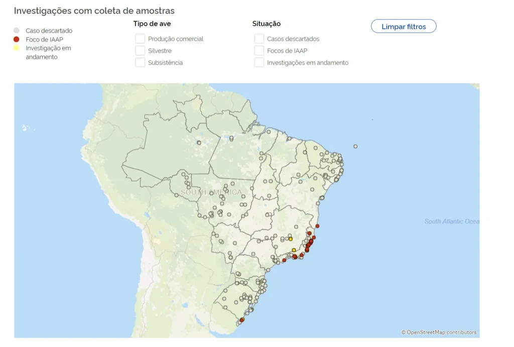 Gripe aviária no Brasil: mapa lista novos casos de H5N1 em aves - 2