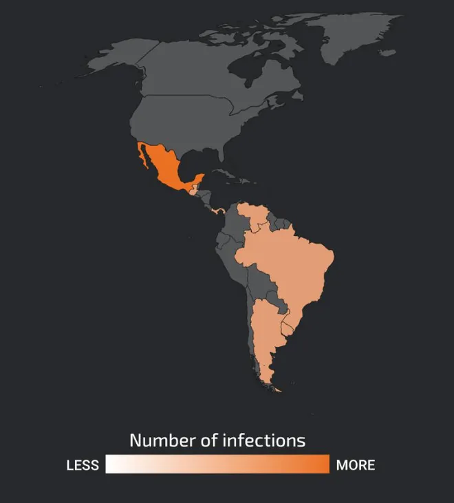 Vírus bancário criado no Brasil atinge sete países da América Latina - 3