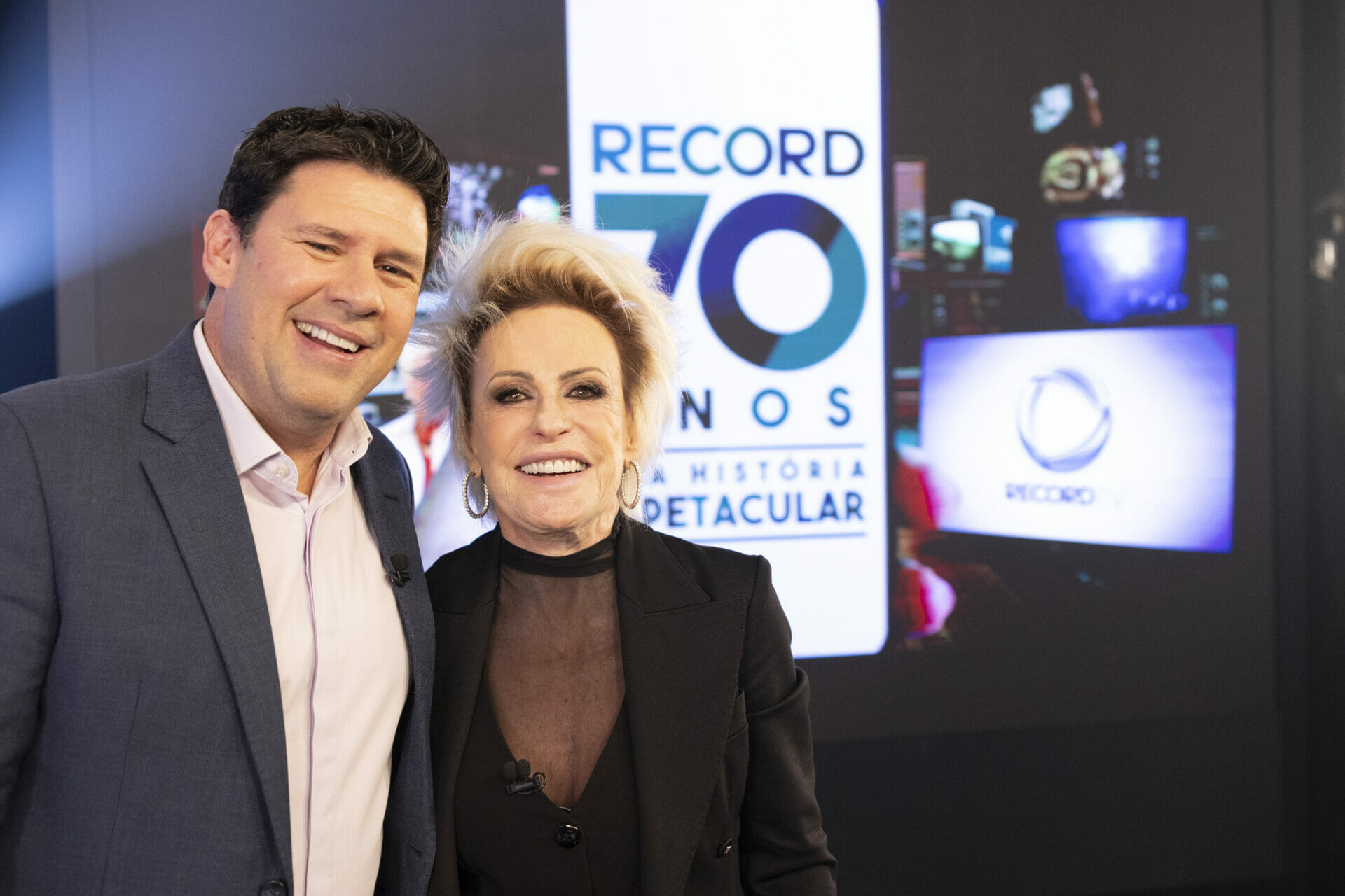 Mundo Positivo Ana Maria Braga Grava Na Record Tv Homenagem Aos 70 Anos Da Emissora Mundo 