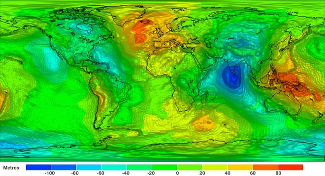 Campo gravitacional no Oceano Índico é fraco por culpa de mar extinto - 2