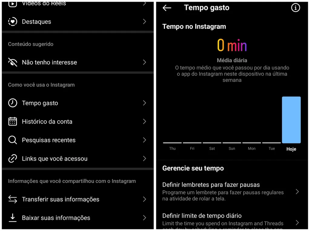 Como definir um limite de tempo de uso no Instagram - 4