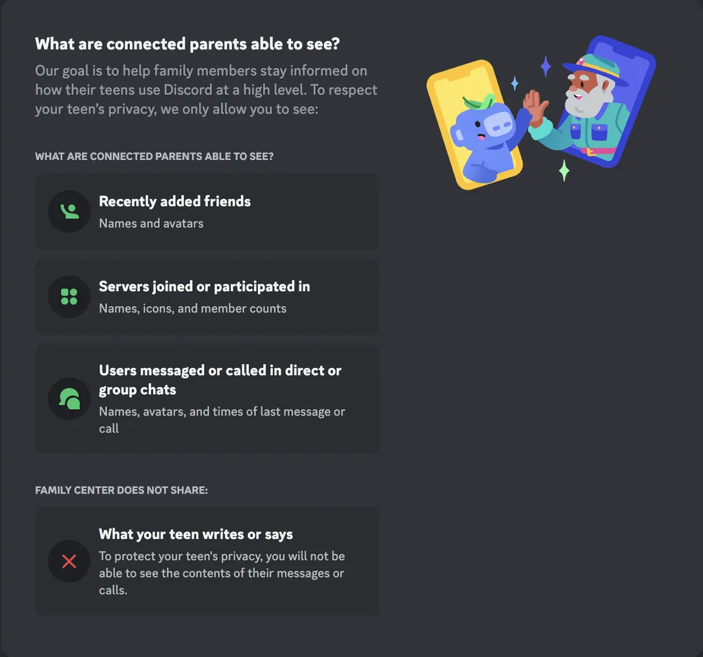 Discord agora pode mostrar aos pais com quem os filhos conversam no app - 2