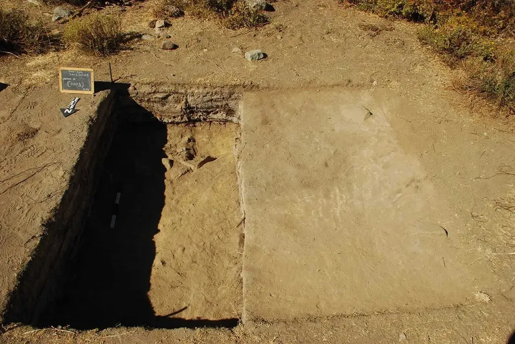 As camadas da pista de dança foram escavadas e estudadas pelos arqueólogos, que acreditam ter um propósito ritual de se conectar aos deuses do trovão e da montanha (Imagem: Projeto ORP-PIACI)