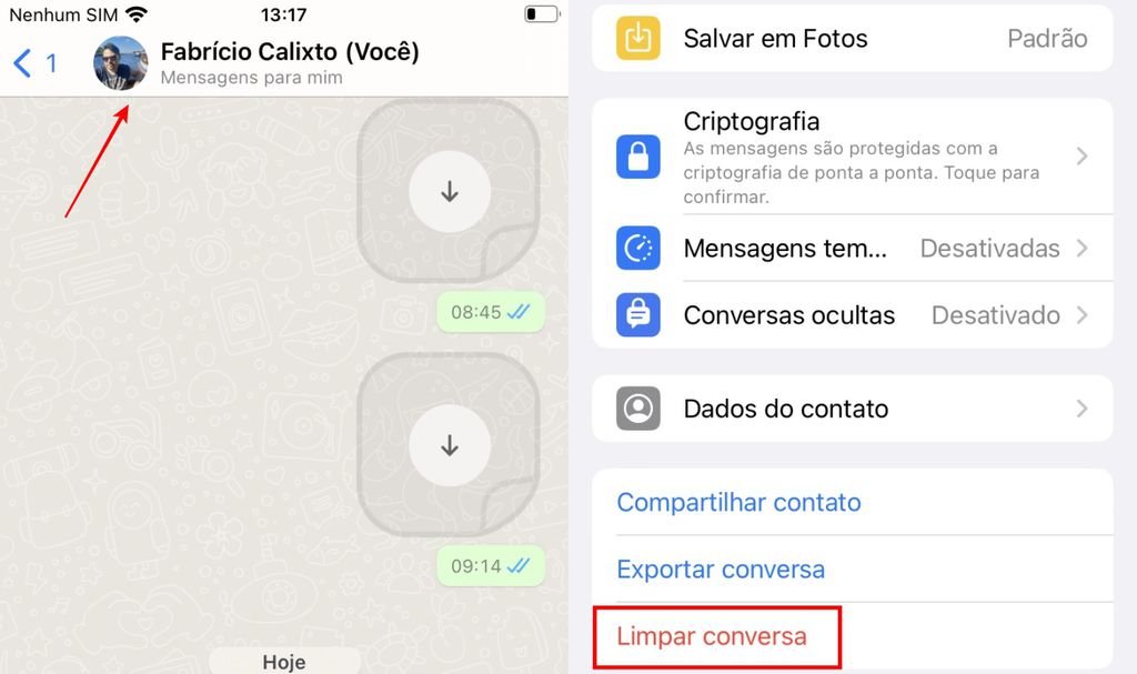 Como limpar conversas do WhatsApp em todos os aparelhos - 3