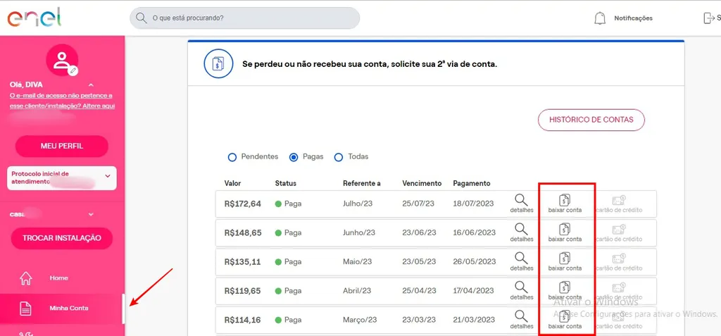 Como tirar 2ª via da Enel pelo CPF - 4