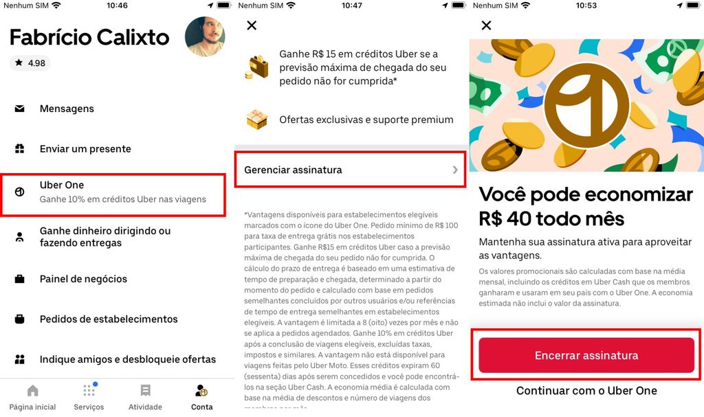 Como cancelar o Uber One | Guia Prático - 2