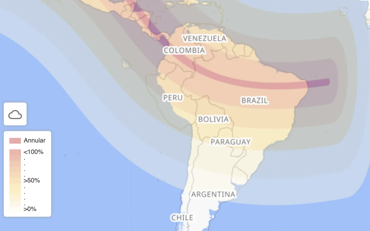 Fotos do eclipse solar: confira imagens do evento astronômico de outubro - 2