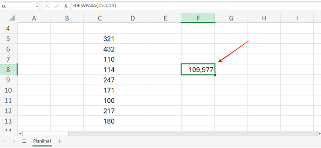 Como calcular desvio padrão no Excel | Guia Prático - 4