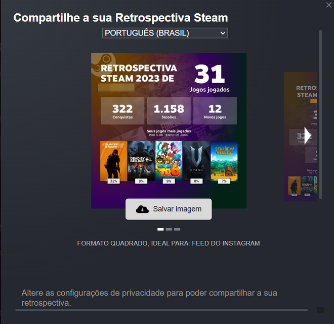 Como fazer a Retrospectiva Steam 2023? - 6