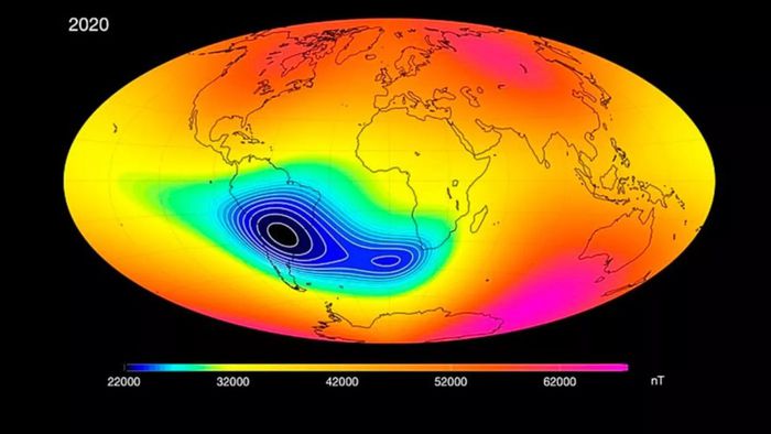 Anomalia Magnética sobre o Brasil não é preocupante - 1